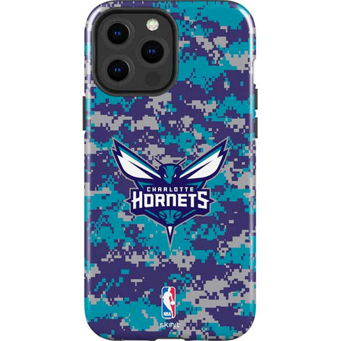 NBA Charlotte Hornets Digi Camo iPhone 15 Pro Max Impact Case