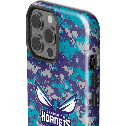 NBA Charlotte Hornets Digi Camo iPhone 15 Pro Max Impact Case