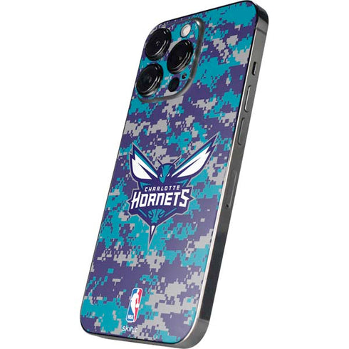 NBA Charlotte Hornets Digi Camo iPhone 14 Pro Max Skin