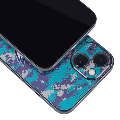 NBA Charlotte Hornets Digi Camo iPhone 14 Skin