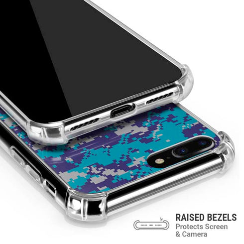 NBA Charlotte Hornets Digi Camo iPhone 7/8 Plus Clear Case