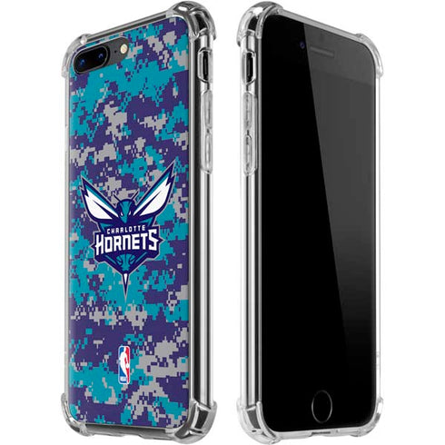 NBA Charlotte Hornets Digi Camo iPhone 7/8 Plus Clear Case