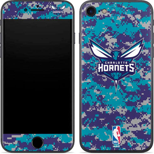 NBA Charlotte Hornets Digi Camo iPhone SE (2nd & 3rd Gen) Skin