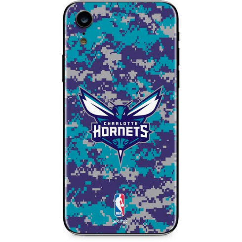 NBA Charlotte Hornets Digi Camo iPhone XR Skin