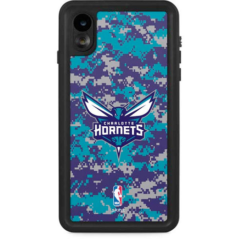 NBA Charlotte Hornets Digi Camo iPhone XR Waterproof Case
