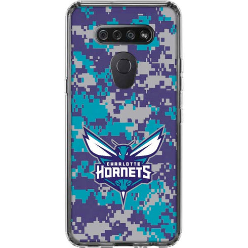 NBA Charlotte Hornets Digi Camo LG K51/Q51 Clear Case
