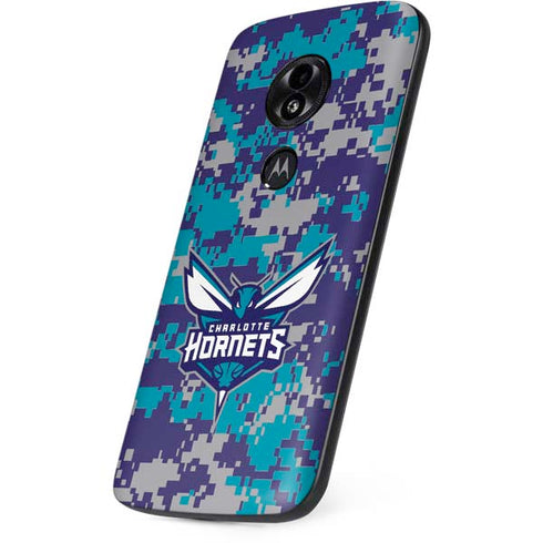 NBA Charlotte Hornets Digi Camo Moto E5 Play Skin