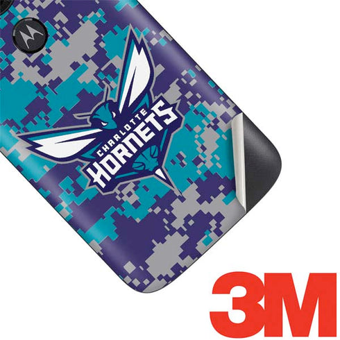 NBA Charlotte Hornets Digi Camo Moto E5 Play Skin