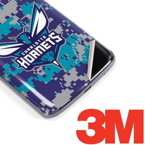 NBA Charlotte Hornets Digi Camo Moto E5 Plus Skin