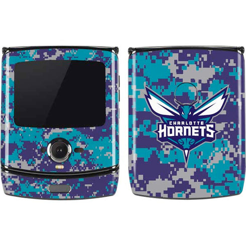 NBA Charlotte Hornets Digi Camo Motorola RAZR Skin