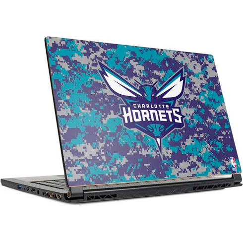 NBA Charlotte Hornets Digi Camo MSI GS65 Stealth Laptop Skin