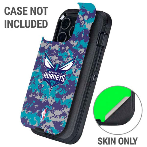 NBA Charlotte Hornets Digi Camo Otterbox Defender iPhone Skin
