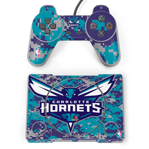NBA Charlotte Hornets Digi Camo PlayStation Classic Bundle Skin
