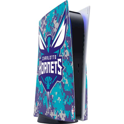 NBA Charlotte Hornets Digi Camo PS5 Console Skin