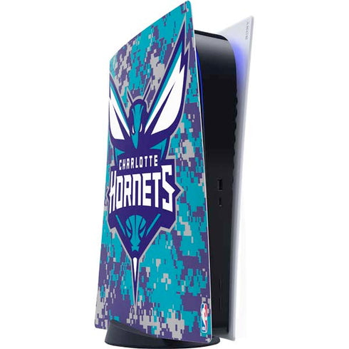 NBA Charlotte Hornets Digi Camo PS5 Digital Edition Console Skin