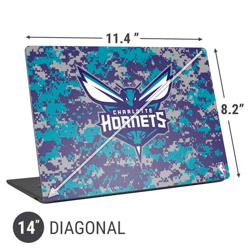 NBA Charlotte Hornets Digi Camo Universal Laptop 14in (11.4 x 8.2in) Skin
