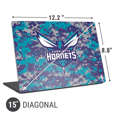 NBA Charlotte Hornets Digi Camo Universal Laptop 15in (12.2 x 8.8in) Skin