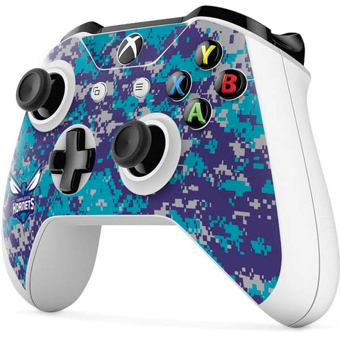 NBA Charlotte Hornets Digi Camo Xbox One S Controller Skin