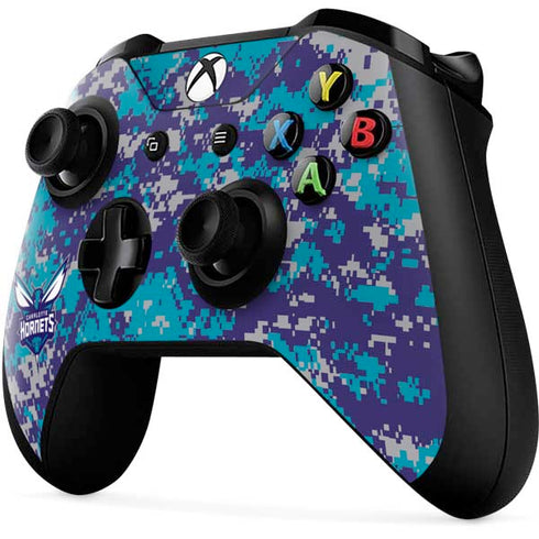 NBA Charlotte Hornets Digi Camo Xbox One X Controller Skin