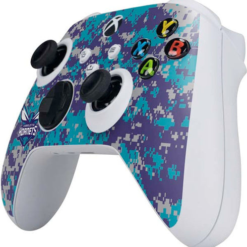 NBA Charlotte Hornets Digi Camo Xbox Series S Controller Skin