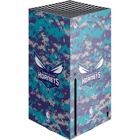 NBA Charlotte Hornets Digi Camo Xbox Series X Console Skin