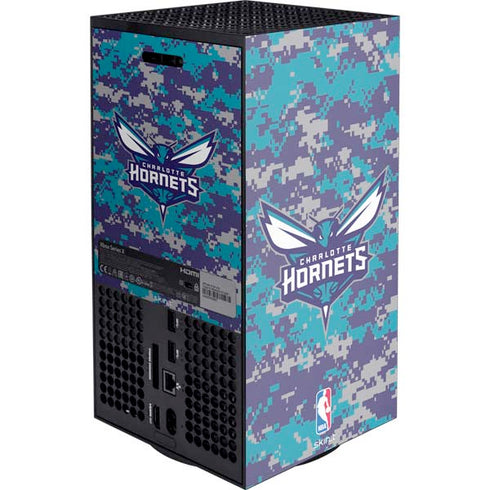 NBA Charlotte Hornets Digi Camo Xbox Series X Console Skin