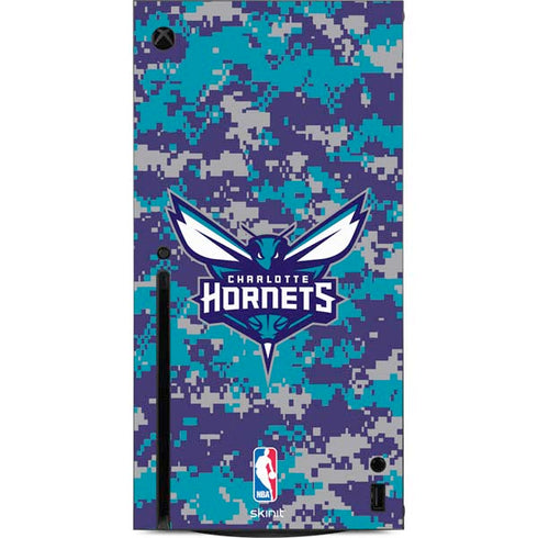 NBA Charlotte Hornets Digi Camo Xbox Series X Console Skin