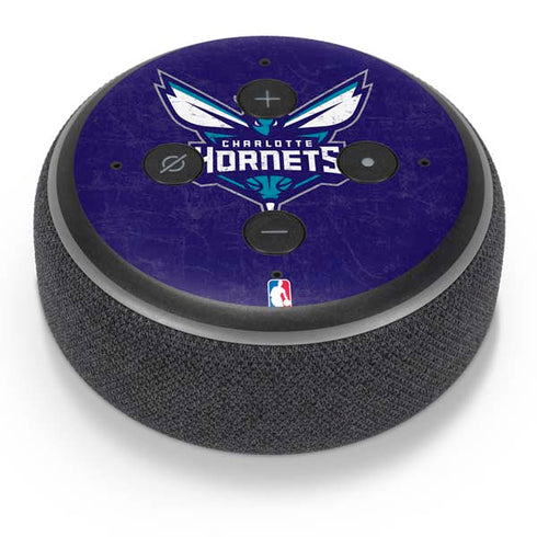 NBA Charlotte Hornets Distressed-Purple Amazon Echo Dot Skin