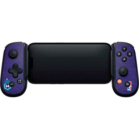 NBA Charlotte Hornets Distressed-Purple Backbone One for iPhone Game Controller Skin