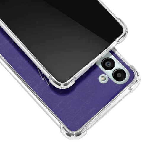 NBA Charlotte Hornets Distressed-Purple Galaxy A13 5G Clear Case