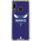 NBA Charlotte Hornets Distressed-Purple Galaxy A30 Clear Case
