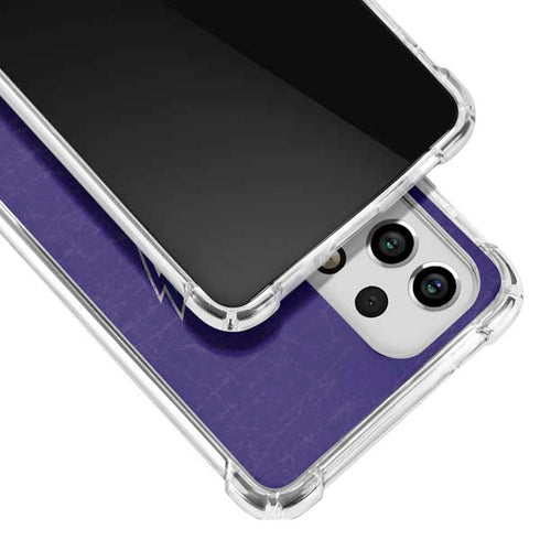 NBA Charlotte Hornets Distressed-Purple Galaxy A53 5G Clear Case