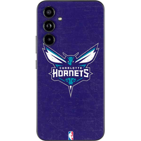 NBA Charlotte Hornets Distressed-Purple Galaxy A54 5G Skin