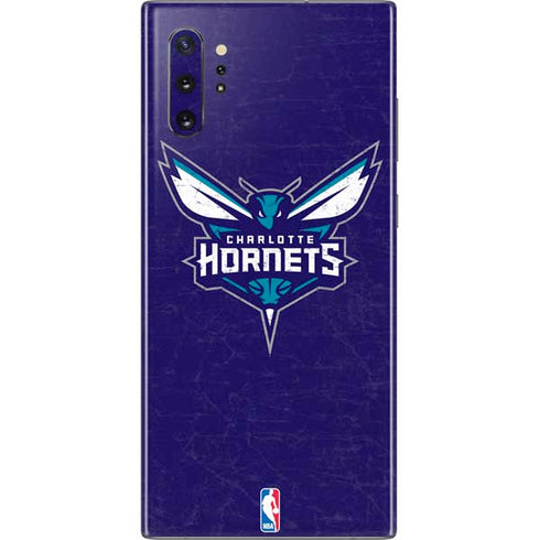 NBA Charlotte Hornets Distressed-Purple Galaxy Note 10 Plus Skin