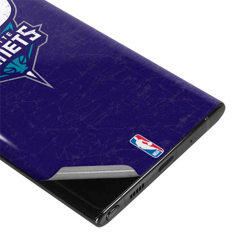 NBA Charlotte Hornets Distressed-Purple Galaxy Note 10 Plus Skin