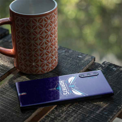 NBA Charlotte Hornets Distressed-Purple Galaxy Note 10 Plus Skin