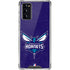 NBA Charlotte Hornets Distressed-Purple Galaxy Note20 5G Clear Case
