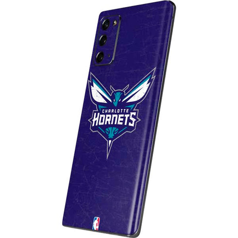 NBA Charlotte Hornets Distressed-Purple Galaxy Note20 5G Skin