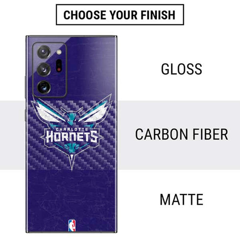 NBA Charlotte Hornets Distressed-Purple Galaxy Note20 Ultra 5G Skin