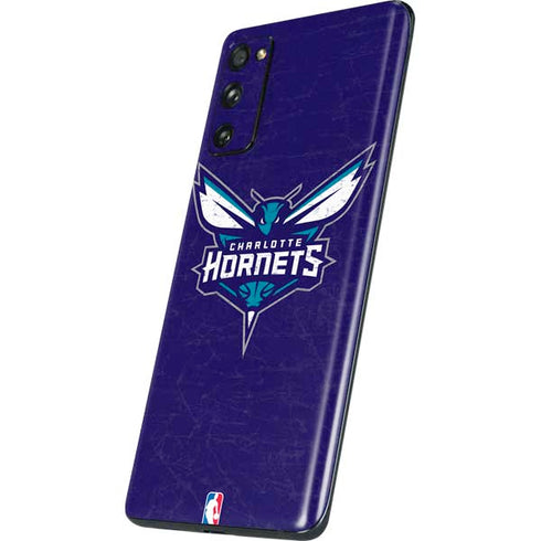 NBA Charlotte Hornets Distressed-Purple Galaxy S20 Fan Edition Skin
