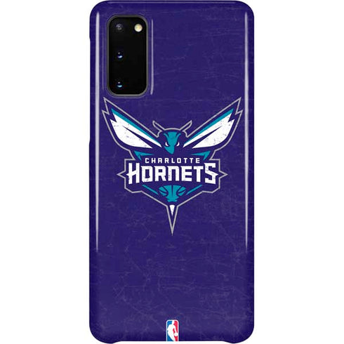 NBA Charlotte Hornets Distressed-Purple Galaxy S20 Lite Case