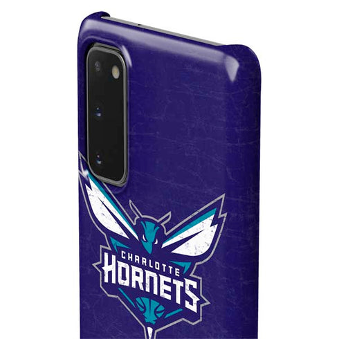 NBA Charlotte Hornets Distressed-Purple Galaxy S20 Lite Case