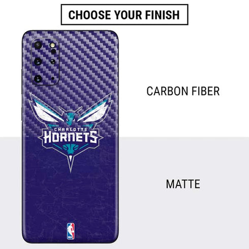 NBA Charlotte Hornets Distressed-Purple Galaxy S20 Plus Skin