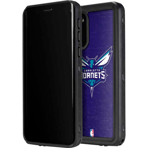 NBA Charlotte Hornets Distressed-Purple Galaxy S20 Plus Waterproof Case