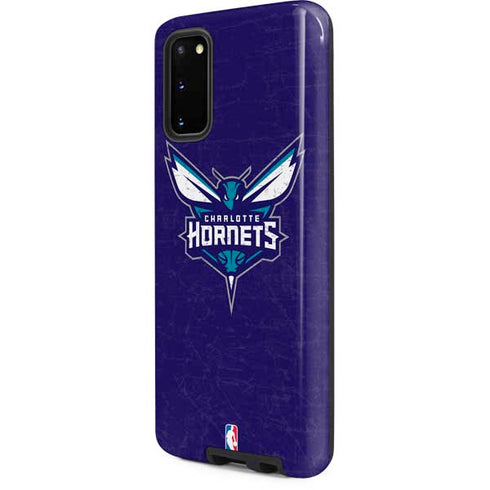 NBA Charlotte Hornets Distressed-Purple Galaxy S20 Pro Case
