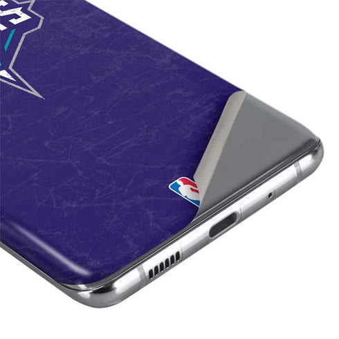 NBA Charlotte Hornets Distressed-Purple Galaxy S20 Skin