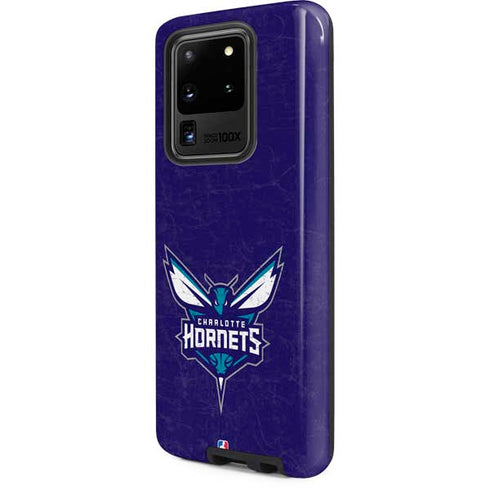NBA Charlotte Hornets Distressed-Purple Galaxy S20 Ultra 5G Pro Case