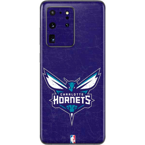 NBA Charlotte Hornets Distressed-Purple Galaxy S20 Ultra 5G Skin