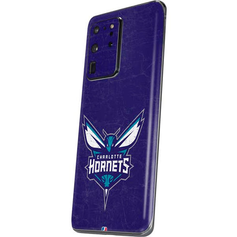 NBA Charlotte Hornets Distressed-Purple Galaxy S20 Ultra 5G Skin