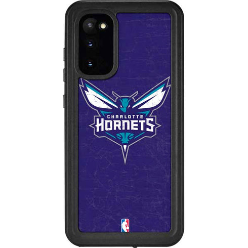 NBA Charlotte Hornets Distressed-Purple Galaxy S20 Waterproof Case